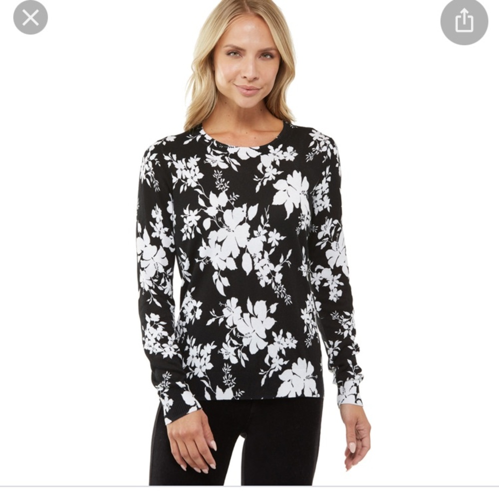 Michael Kors Black White Sweater